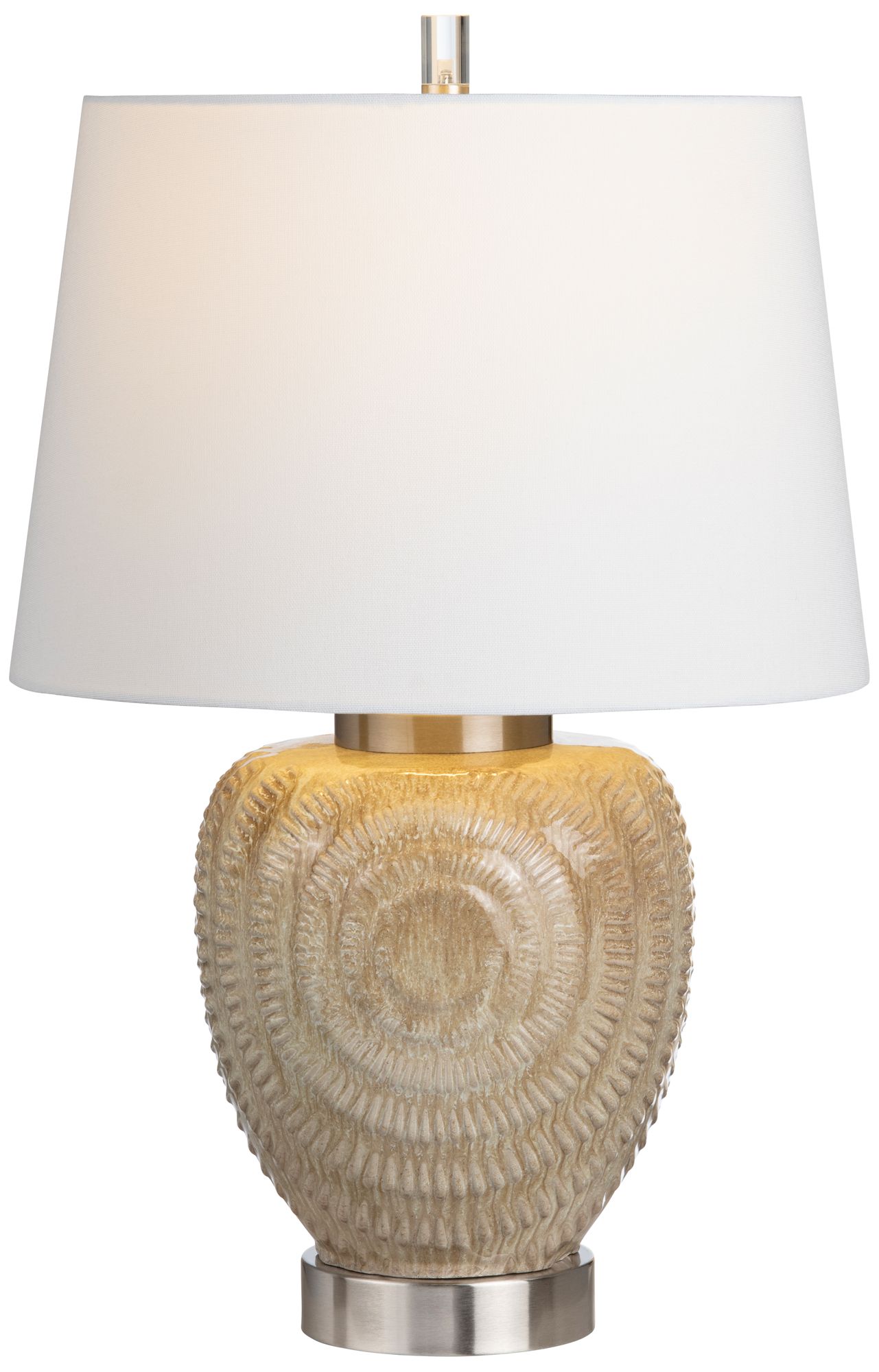 Image 3 28.25"H Ceramic Table Lamp with Linen Sh more views