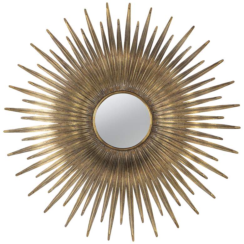 Image 2 28.5 Gold Wood Mirror