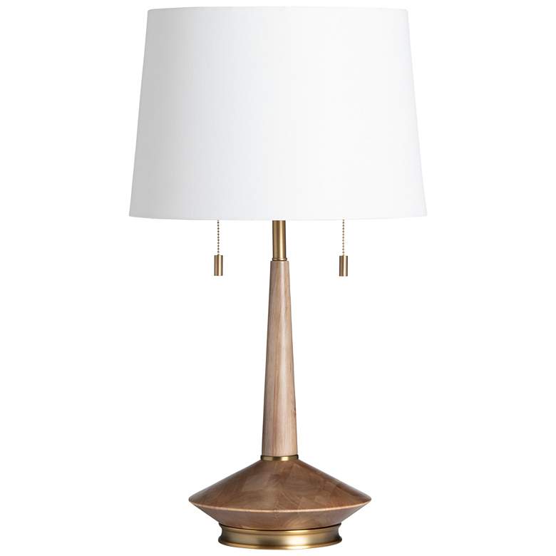 Image 1 28.75 inchH WOOD TABLE LAMP