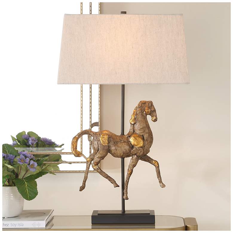 Image 1 28 3/4" High Horse Lamp