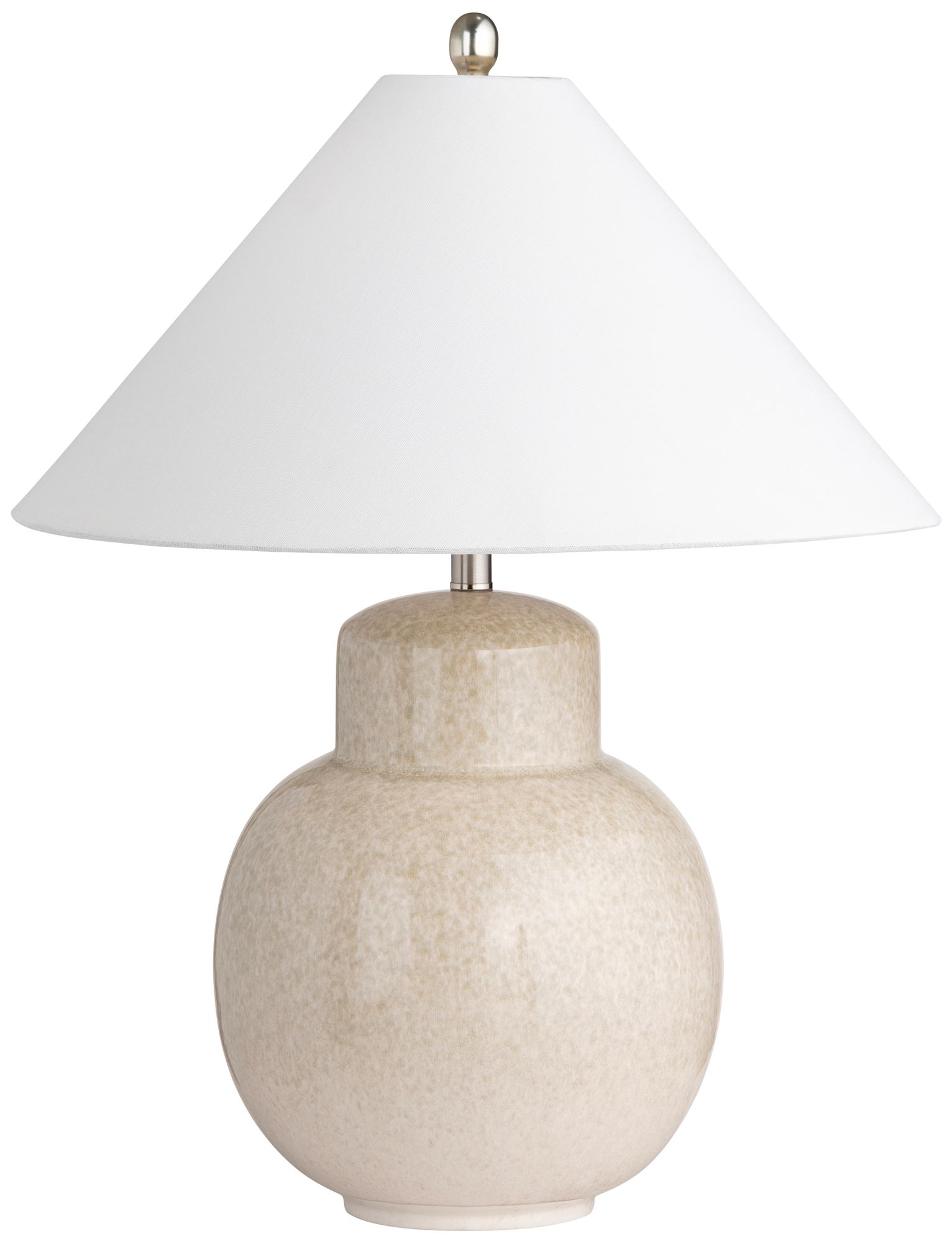 Image 2 28"H Coolie Tan Ceramic Table Lamp with more views