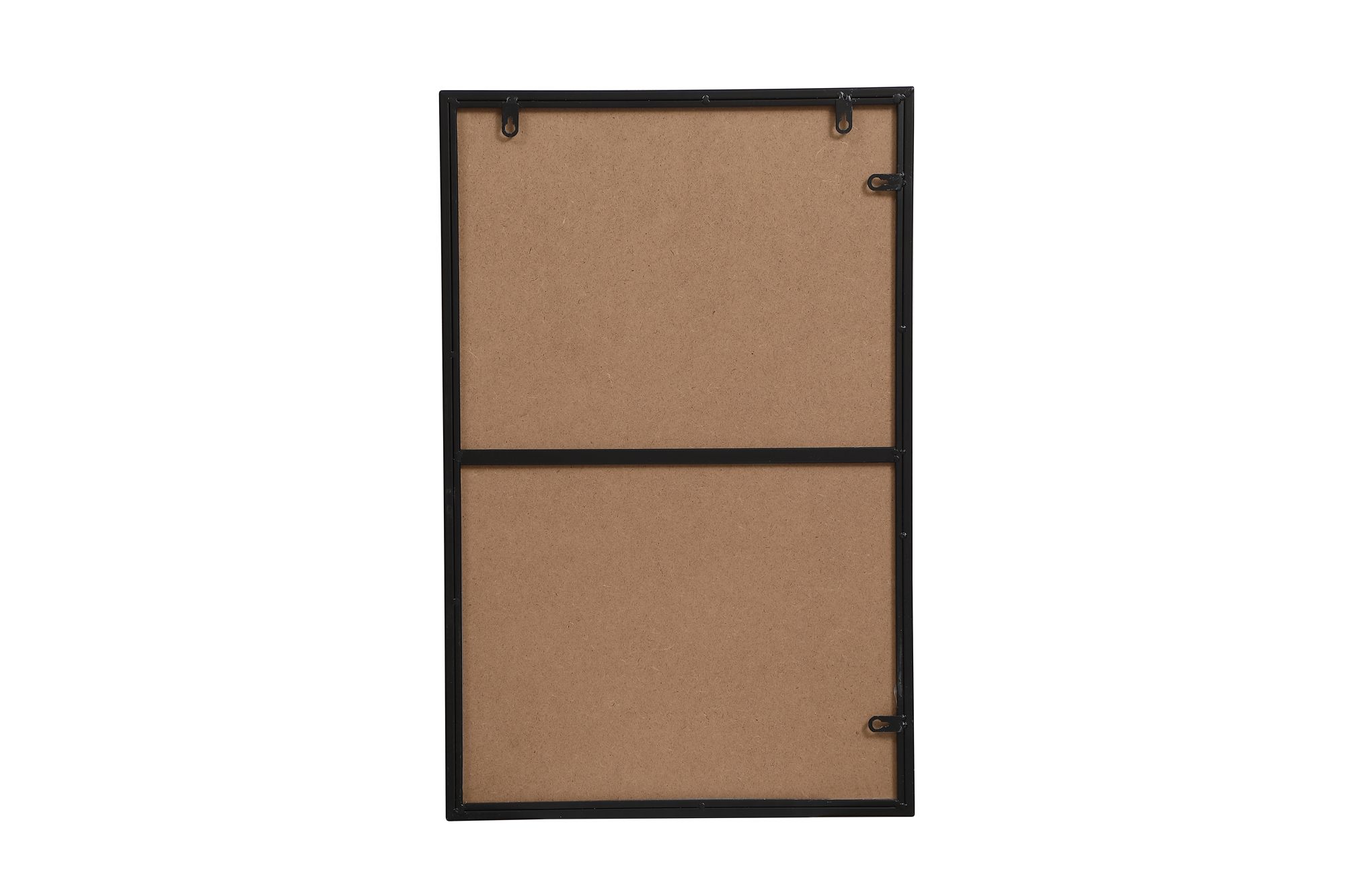 28-in W x 18-in H Metal Frame Rectangle Wall Mirror in Black