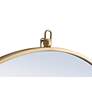 4_28-in W x 28-in H Metal Frame Round Wall Mirror in Brass more views