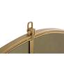7_28-in W x 28-in H Metal Frame Round Wall Mirror in Brass more views