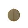 28-in W x 28-in H Metal Frame Round Wall Mirror in Brass