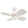 28" Colony II White Finish Ceiling Fan