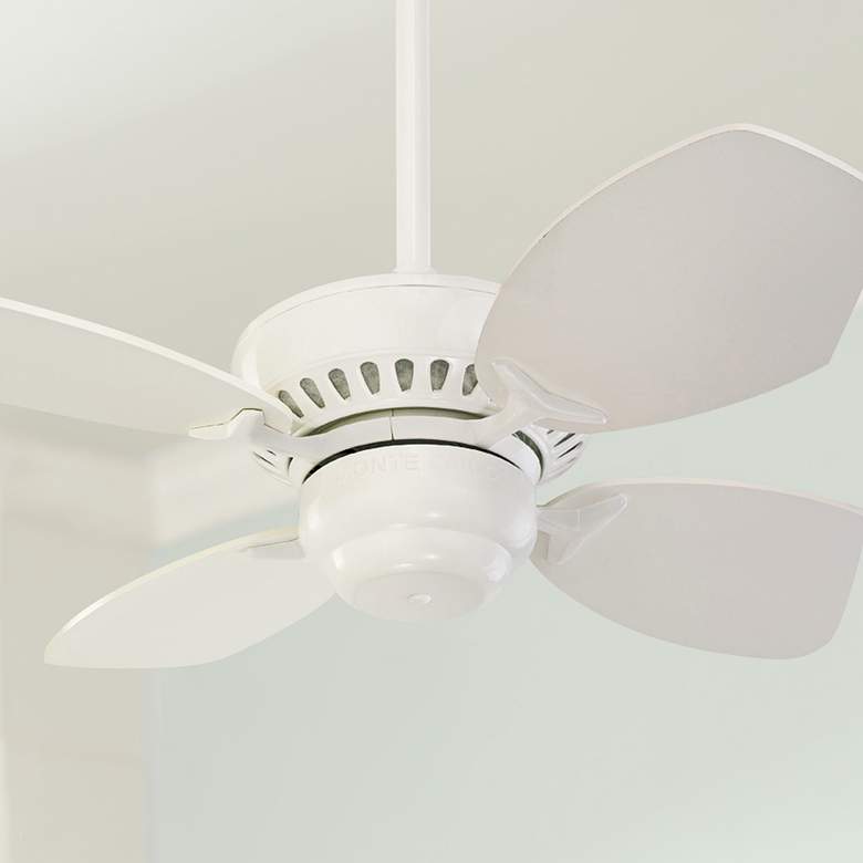 Image 1 28 inch Colony II White Finish Ceiling Fan