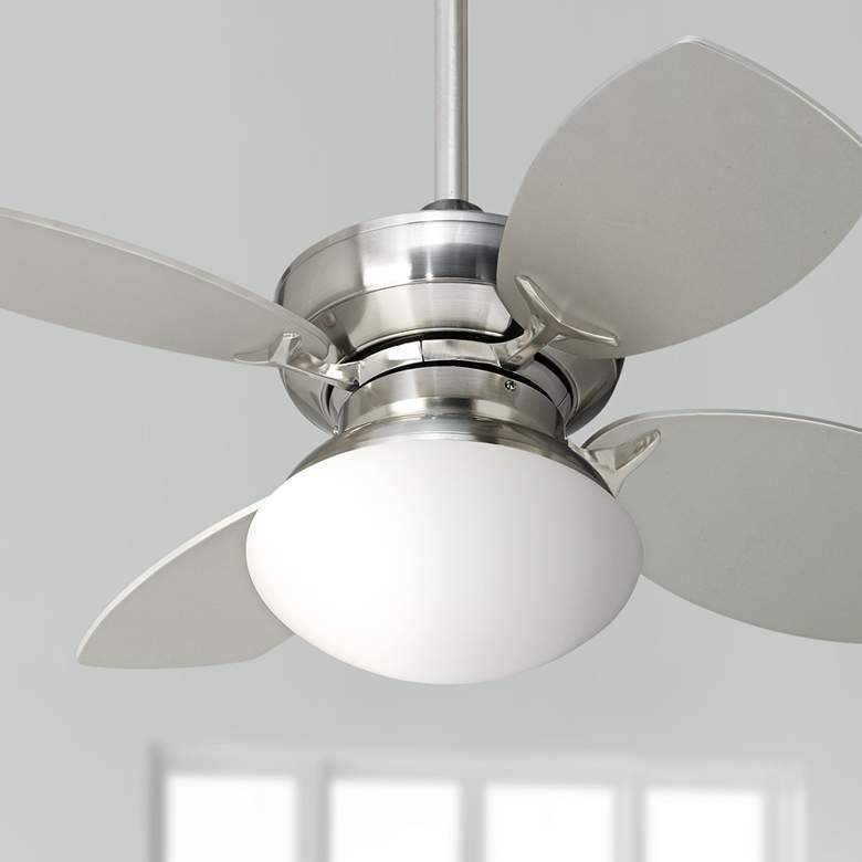 Image 1 28 inch Hana Bay Brushed Nickel Ceiling Fan