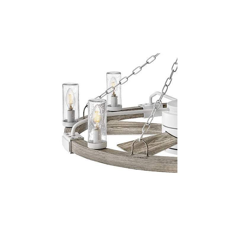 Image 2 28" Hinkley Sawyer White Wet Rated LED Fandelier Smart Ceiling Fan more views