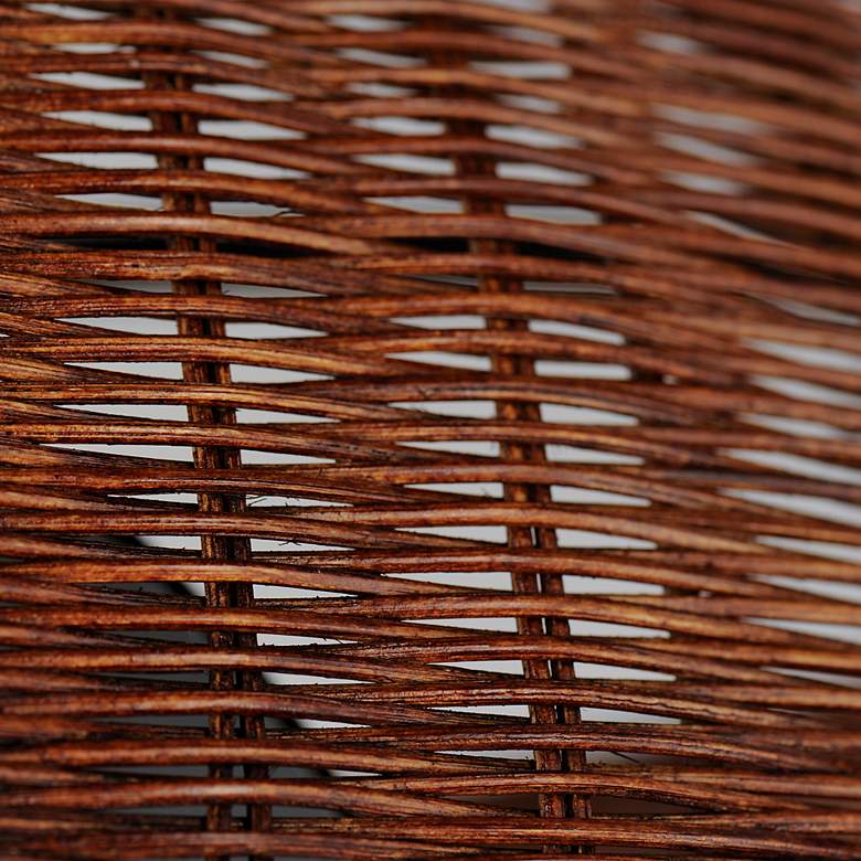 Image 5 28" Maxim Tulum Dark Stained Rattan LED Smart Fandelier more views
