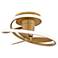 28" Modern Forms Veloce Aged Brass LED Damp Smart Hugger Ceiling Fan