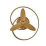 3_28" Modern Forms Veloce Aged Brass LED Damp Smart Hugger Ceiling Fan more views