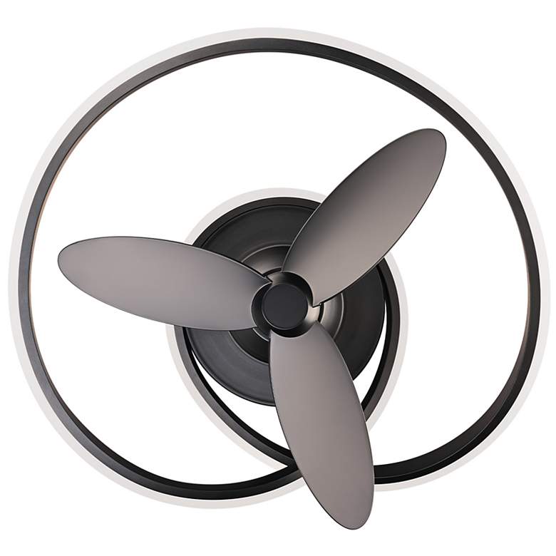 Image 3 28" Modern Forms Veloce Black LED Outdoor Smart Hugger Ceiling Fan more views