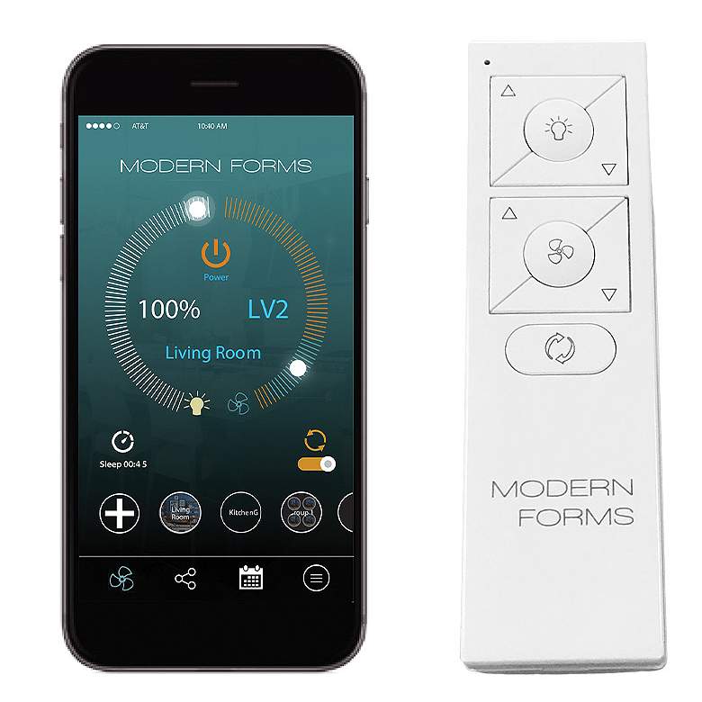 Image 2 28" Modern Forms Veloce Titanium LED Damp Smart Hugger Ceiling Fan more views