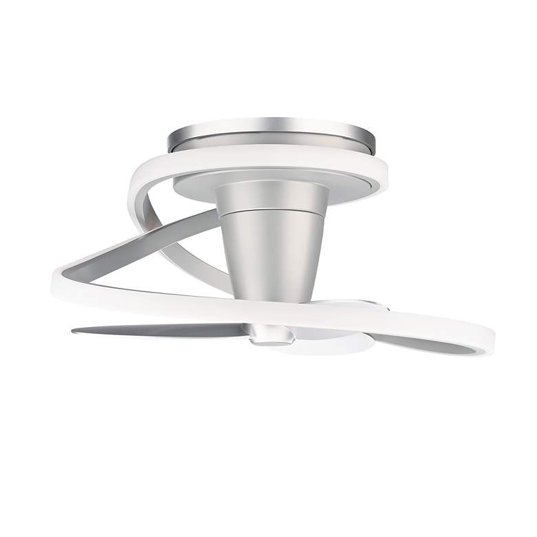 Image 3 28" Modern Forms Veloce Titanium LED Damp Smart Hugger Ceiling Fan more views