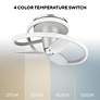 5_28" Modern Forms Veloce Titanium LED Damp Smart Hugger Ceiling Fan more views