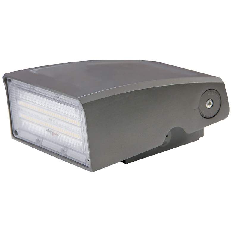 Image 1 28 Watt Adjustable LED Wall Pack; CCT Selectable; 3360-3500 Lumens;
