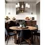 1_Shannon 32" Wide Rubbed Brass 5-Light Chandelier in scene