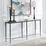 1_Uttermost Washington 63 1/2" Wide Rustic Black Console Table in scene