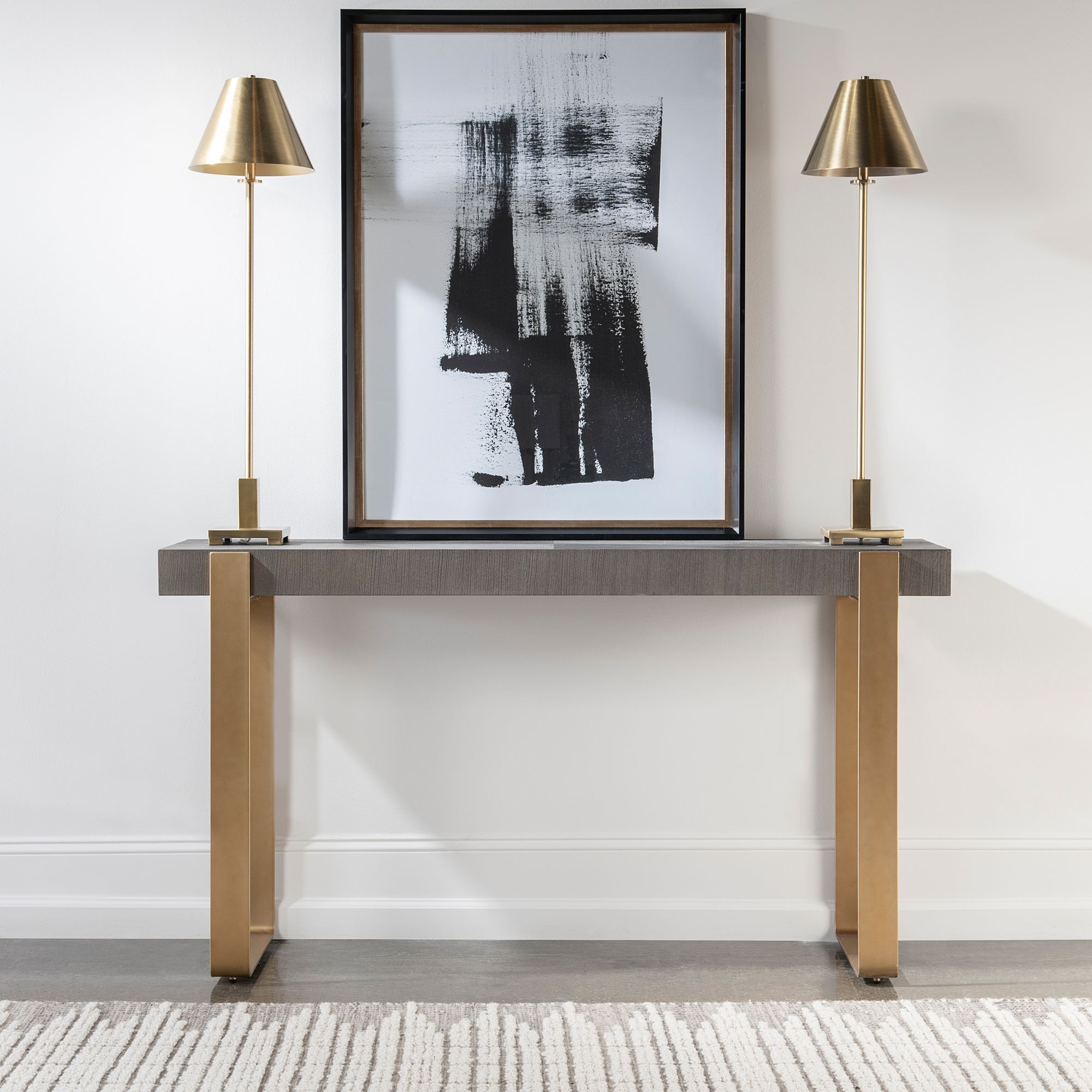 Brass entry table sales