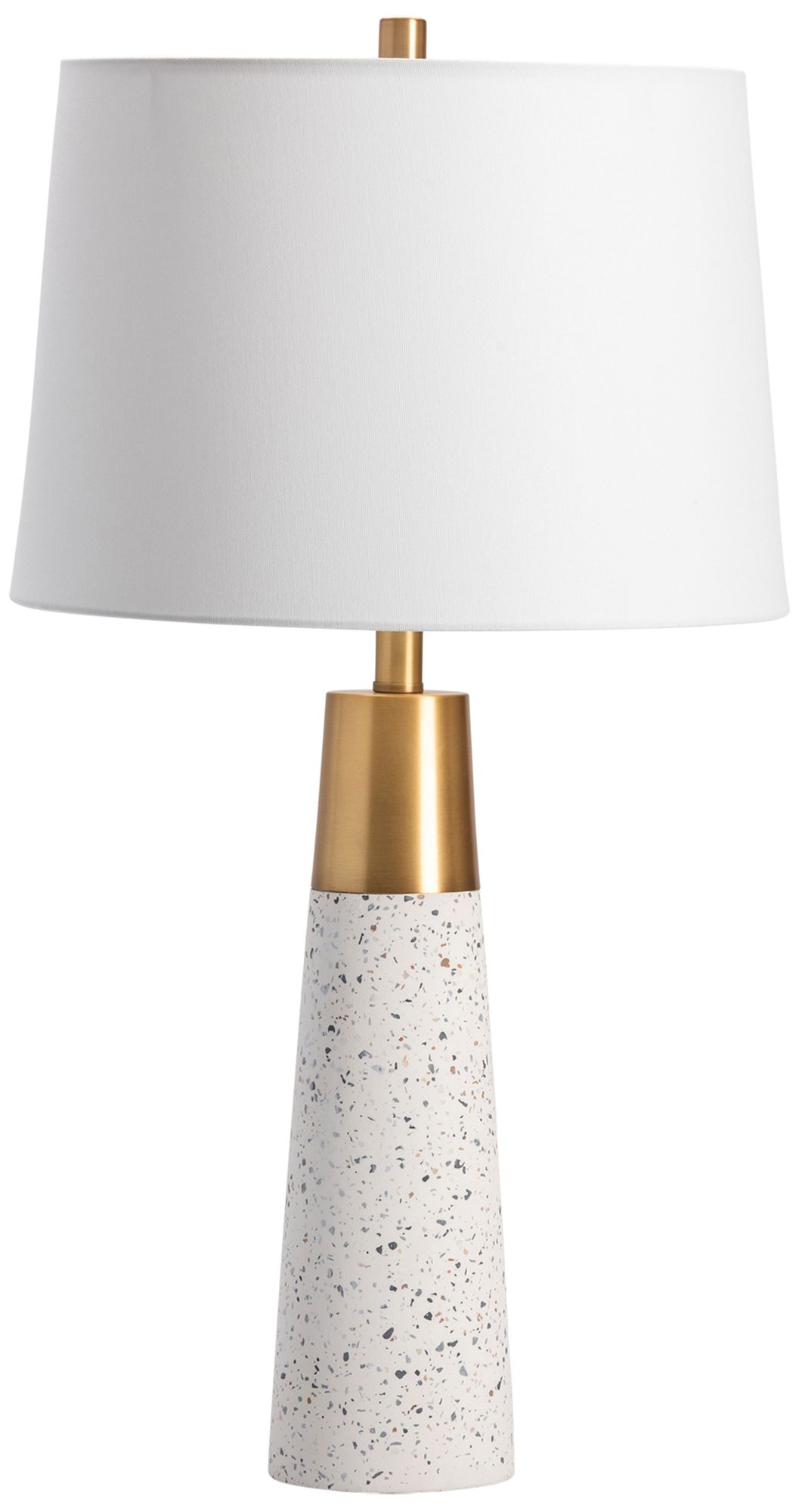 Image 2 29.25"H Terrazzo Brushed Metal Table Lam more views