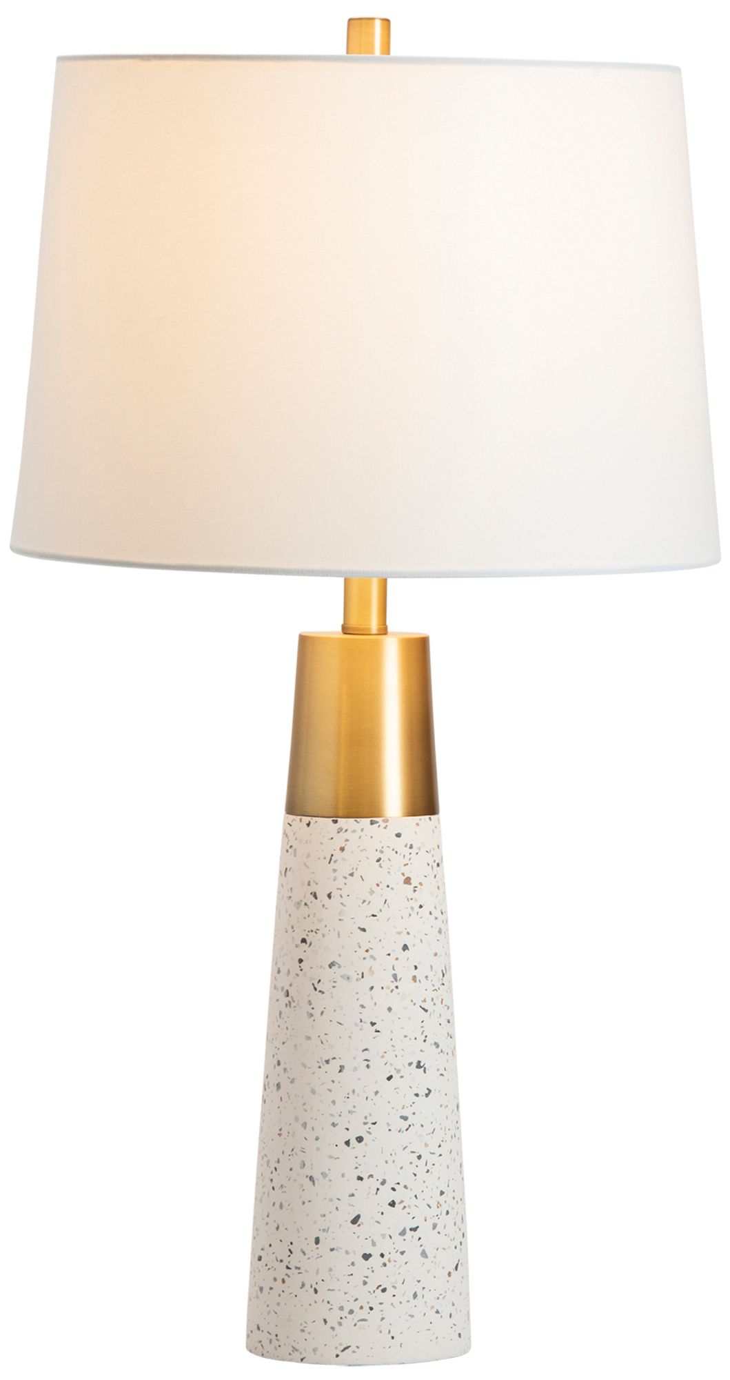 Image 3 29.25"H Terrazzo Brushed Metal Table Lam more views