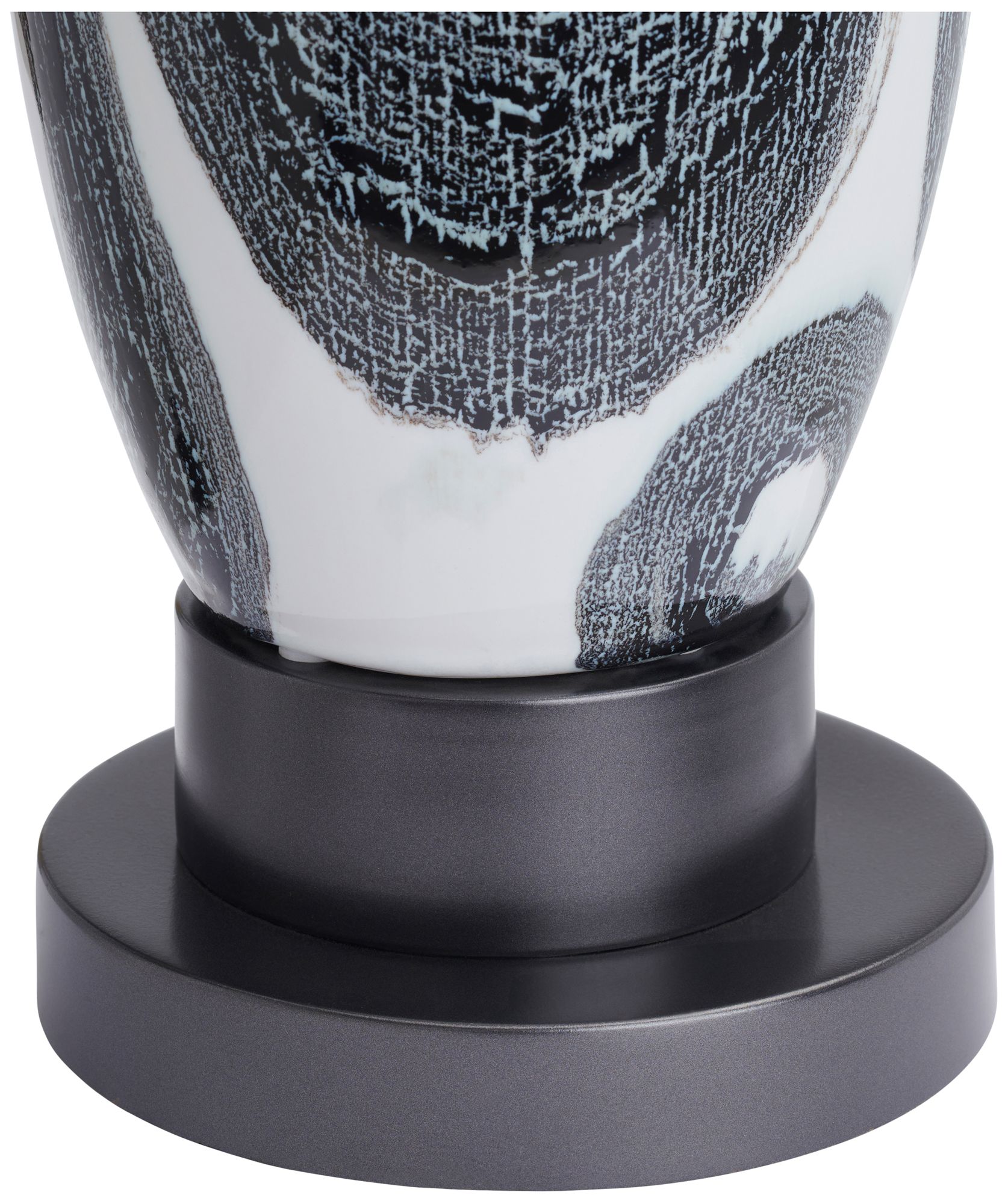 Image 5 29.5"H Ceramic Table Lamp with White Linen Drum Shade more views