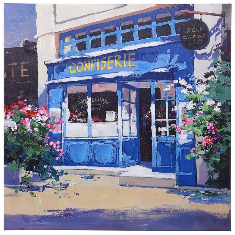 Image 1 29.5" x 29.5" French Confiserie Sweet Shop with Hand Painted Acce