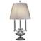 29" H Pewter Desk Lamp