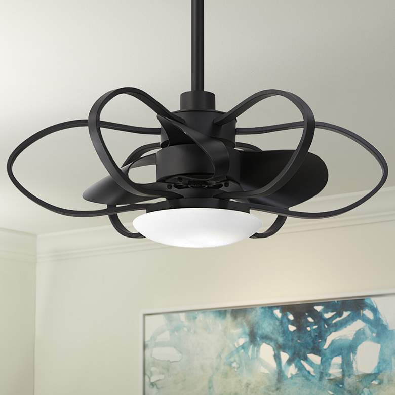 Image 1 29" Minka Aire Gordon Coal LED Fandelier with Remote Control