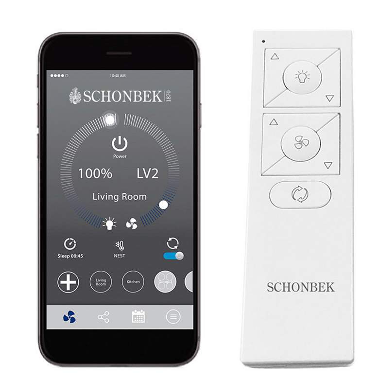Image 2 29" Schonbek-Beyond Atomic Black Brushed Nickel LED Smart Crystal Fand more views