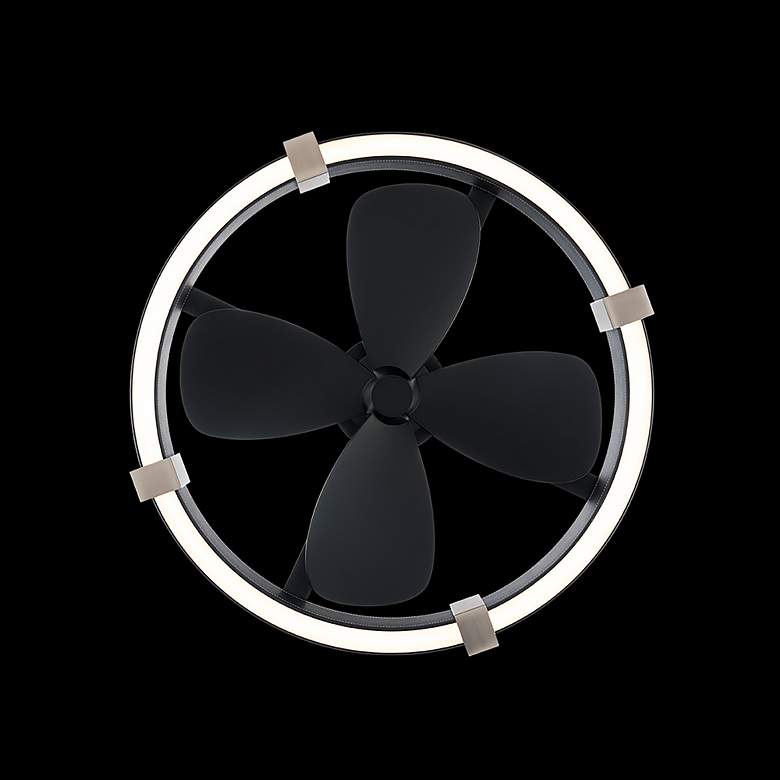 Image 6 29" Schonbek-Beyond Atomic Black Brushed Nickel LED Smart Crystal Fand more views