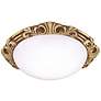 29169 - Gold Crackle Round Acrylic Ceiling Light