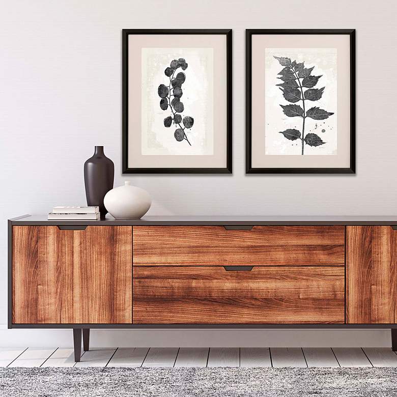 Image 1 Garden Vines I 32" High 2-Piece Giclee Framed Wall Art Set in scene