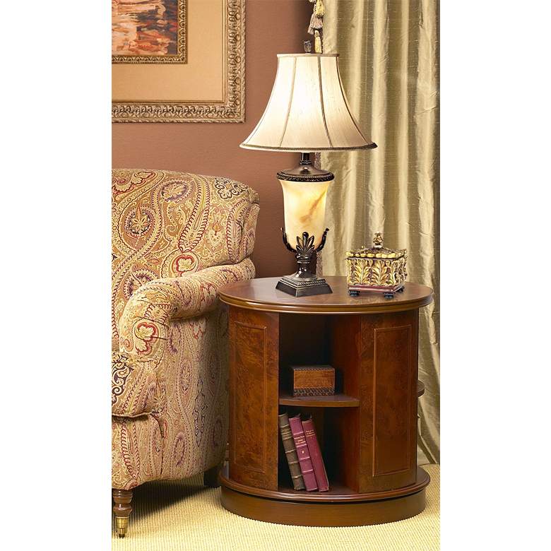 Image 4 Kathy Ireland Garden Blossom 36 1/2" Classic Night Light Table Lamp in scene