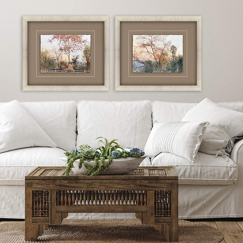 Image 1 Quiet Place 27" Wide 2-Piece Giclee Framed Wall Art Set in scene