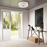 1_Monroe 30" Wide English Bronze Drum Ceiling Light in scene