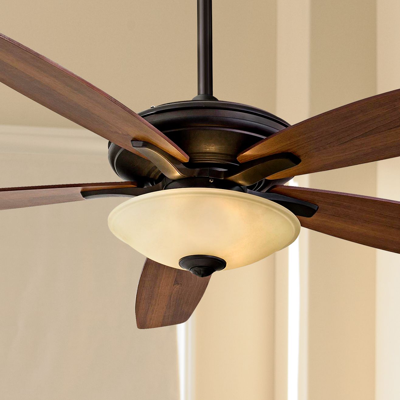 Hunter Arts And Crafts Mission Ceiling Fan With Light
