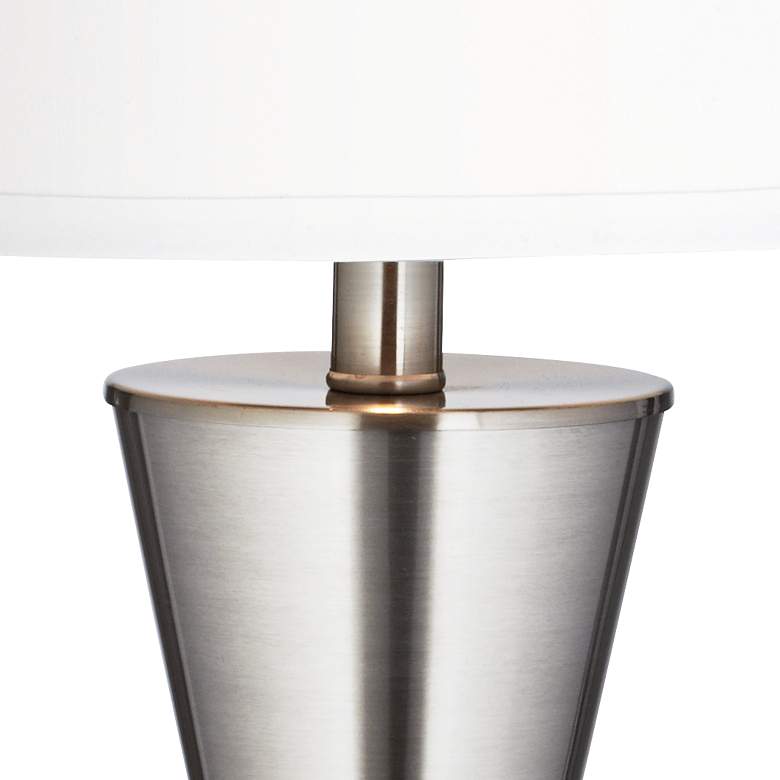 Image 4 2D401 - Brushed Steel Table Lamp more views
