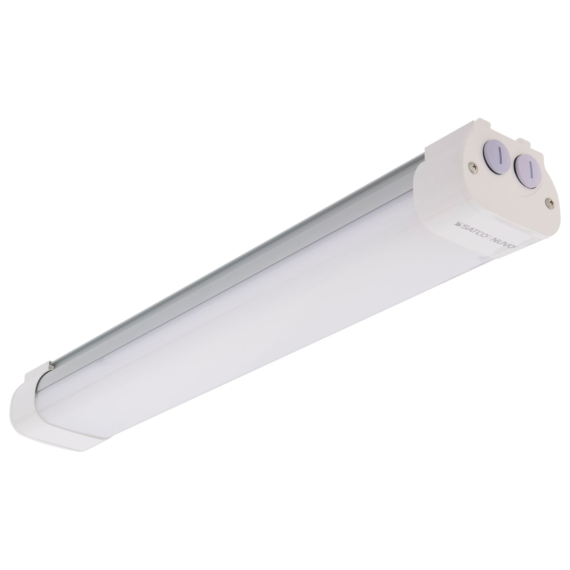 Image 2 2Ft 20 Watt LED Tri-Proof Linear Fixture CCT Selectable IP65 Rated more views