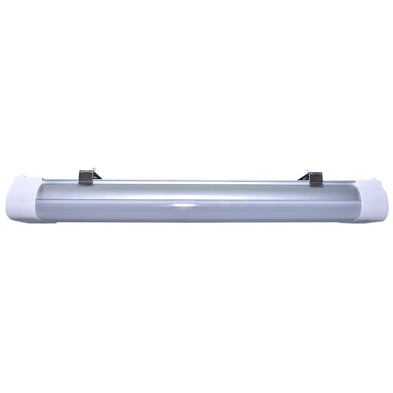 Image 1 2Ft 20 Watt LED Tri-Proof Linear Fixture with Integrated Microwave Sensor