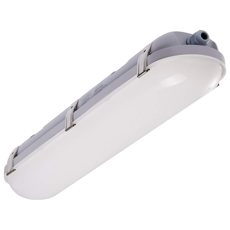 Image 2 2Ft 20 Watt Vapor Proof Linear Fixture CCT Selectable IP65 and IK08 Rated more views