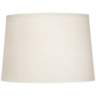Color Plus Double Gourd 29 1/2&quot; White Shade Secure Blue Table Lamp