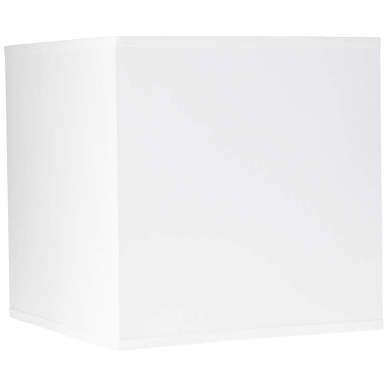 Image 1 2K043 - White Sandstone Linen Square Lamp Shade