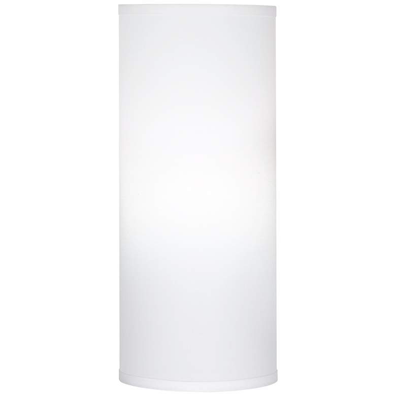 Image 1 2K232 - White Linen Drum Lamp Shade