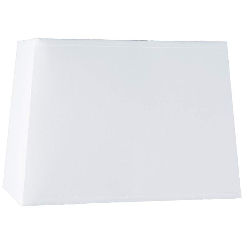 Image 1 2K252 - White Linen Rectangular Lamp Shade