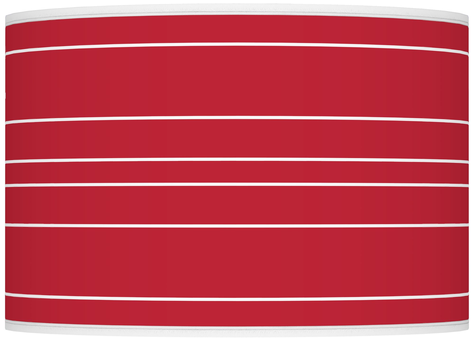 Color Plus Ova 28 1/2" Bold Stripe Shade with Samba Red Table Lamp