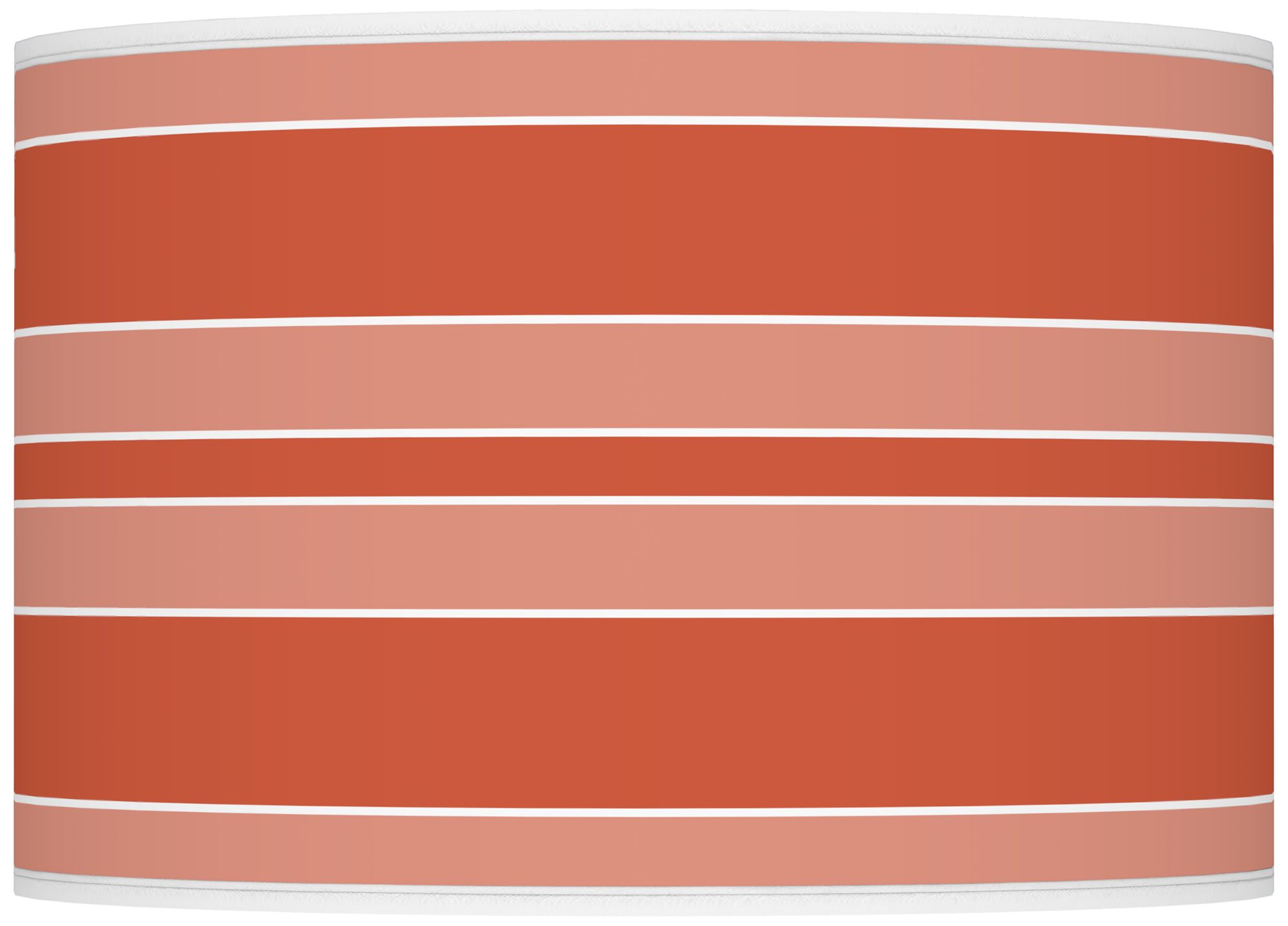 Color Plus Ovo 28 1/2" Bold Stripe Shade Koi Coral Orange Table Lamp