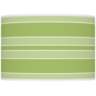 Color Plus Ovo 28 1/2&quot; Bold Stripe Shade Lime Rickey Green Table Lamp
