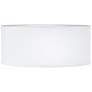2R025 - White Linen Drum Lamp Shade